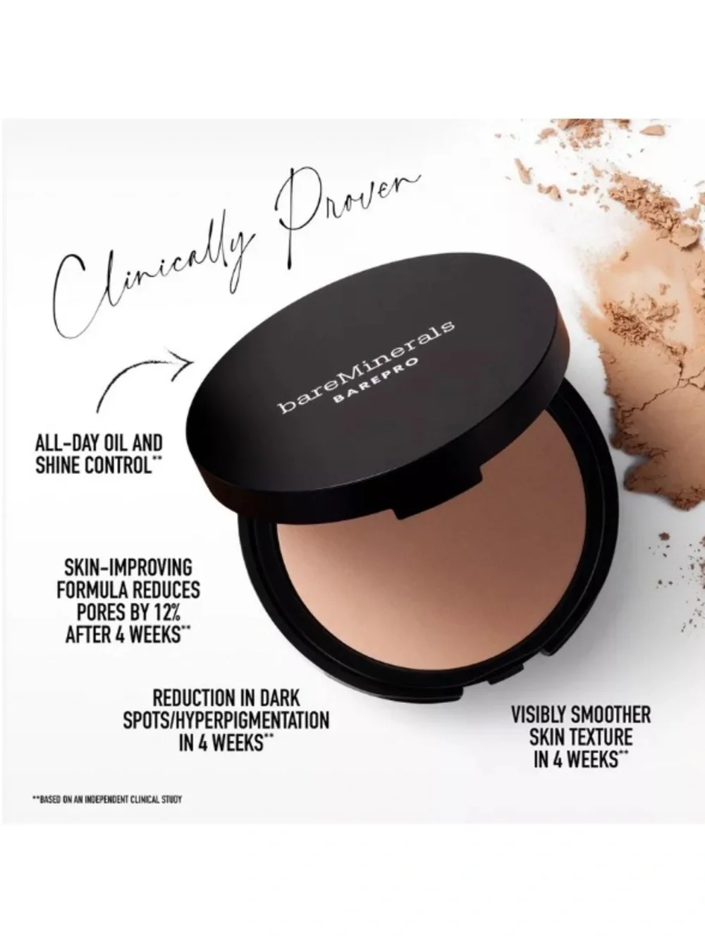 bareMinerals BAREPRO 24HR Wear Skin-Perfecting Powder Foundation - FAIR 15 WARM